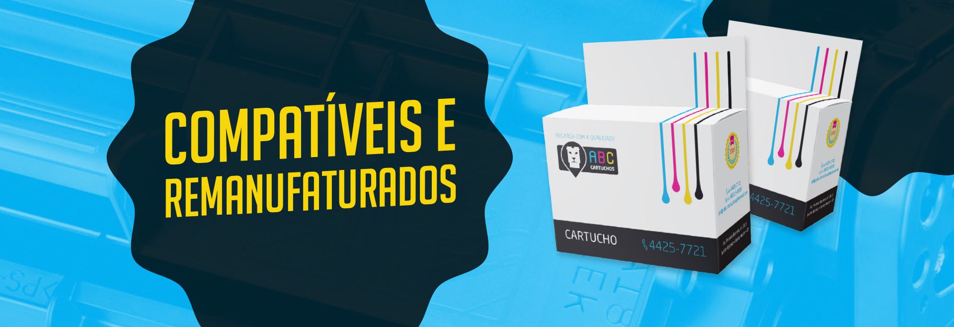 cartuchos e toners compatíveis remanufaturados