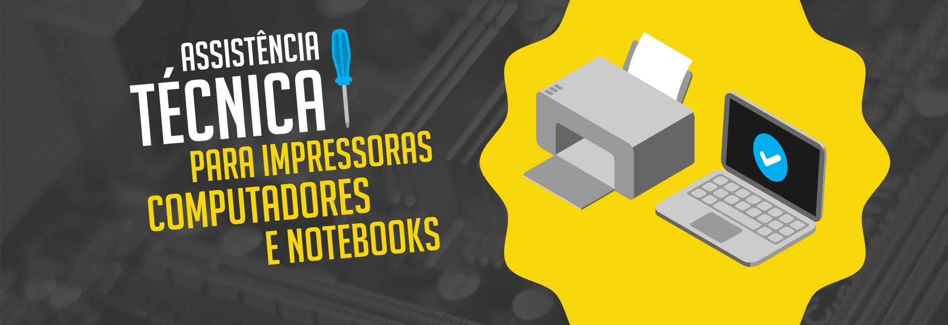 assistência técnica para impressoras e computadores e notebooks